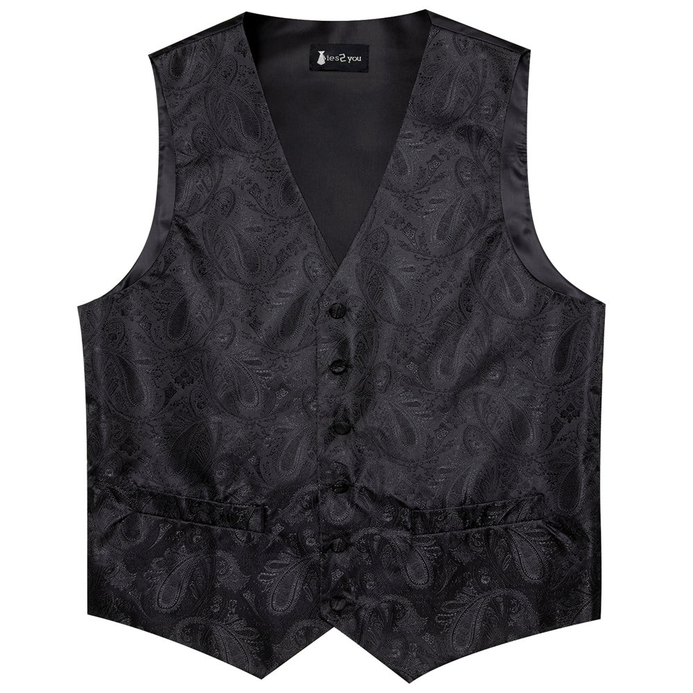 GentCrest Black Paisley Vest Set - Image 5