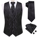 GentCrest Black Paisley Vest Set - Image 1