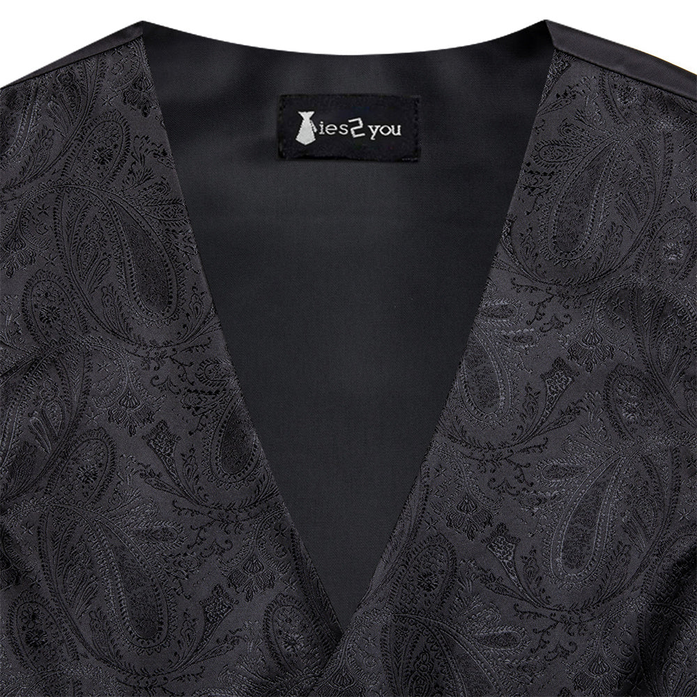 GentCrest Black Paisley Vest Set - Image 6