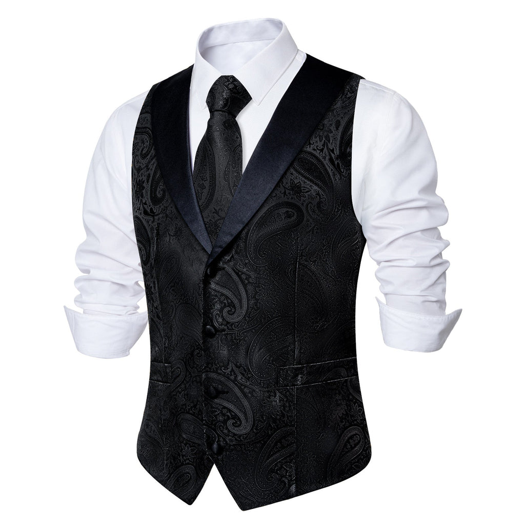 GentCrest Black Paisley Vest Set - Image 2