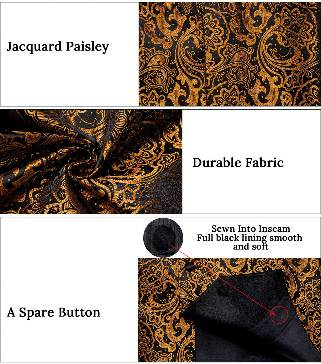 GentCrest Gold Paisley Vest Set - Image 4