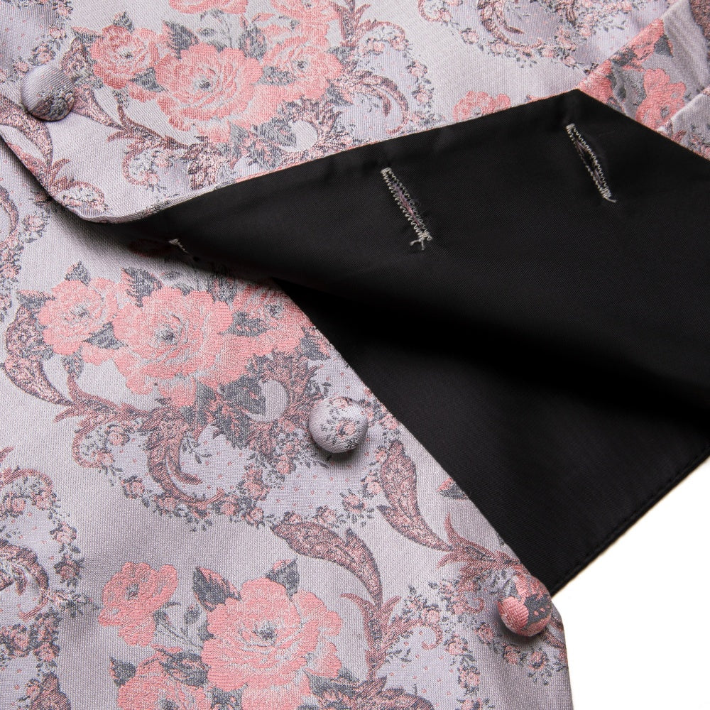 GentCrest Pink Floral Vest Set - Image 5