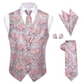 GentCrest Pink Floral Vest Set - Image 1