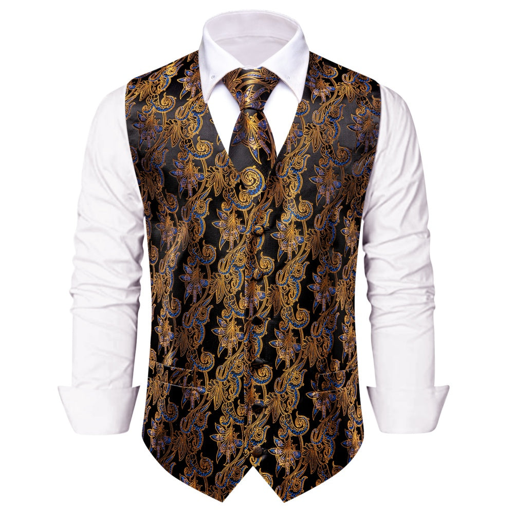 GentCrest Black Paisley Vest Set - Image 2
