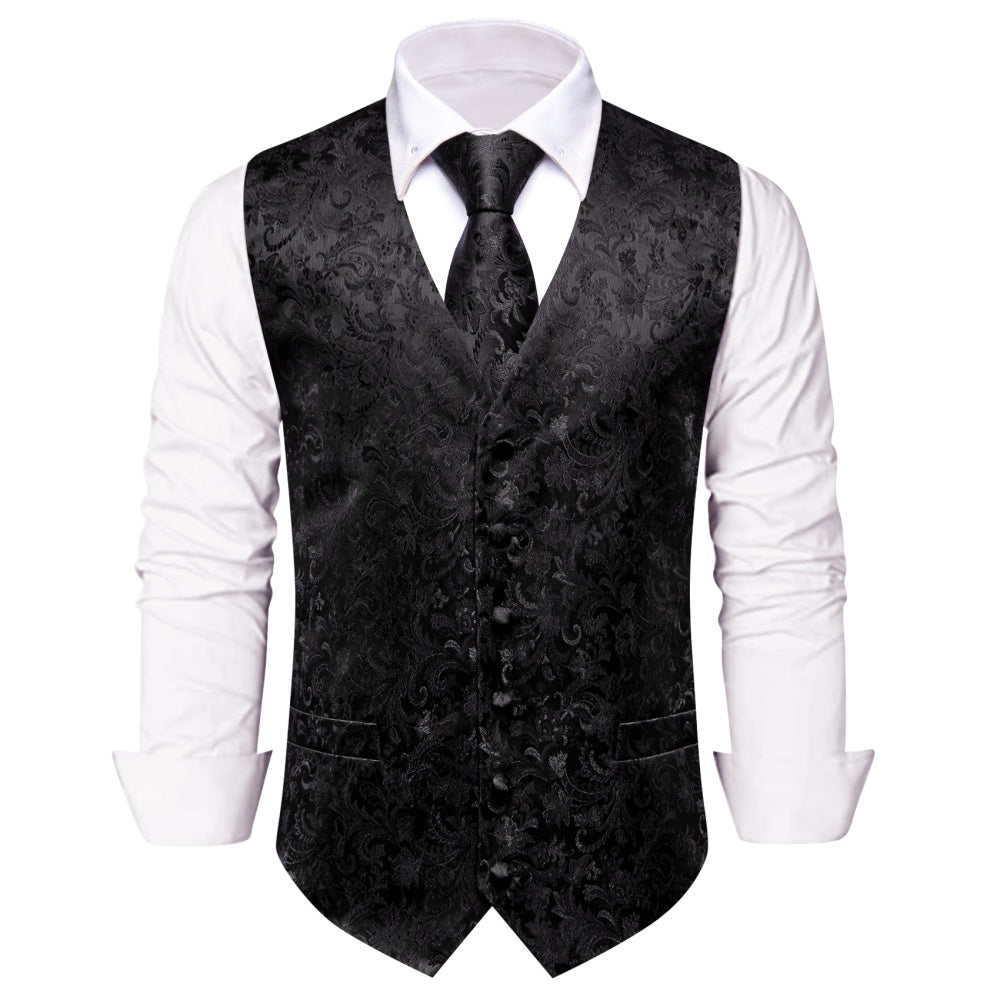 GentCrest Black Paisley Vest Set - Image 2