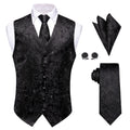 GentCrest Black Paisley Vest Set - Image 1