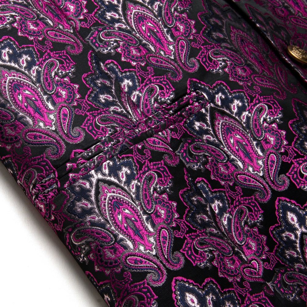 GentCrest Purple Paisley Vest Set - Image 4