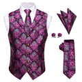 GentCrest Purple Paisley Vest Set - Image 1