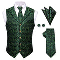 GentCrest Black Floral Vest Set - Image 1