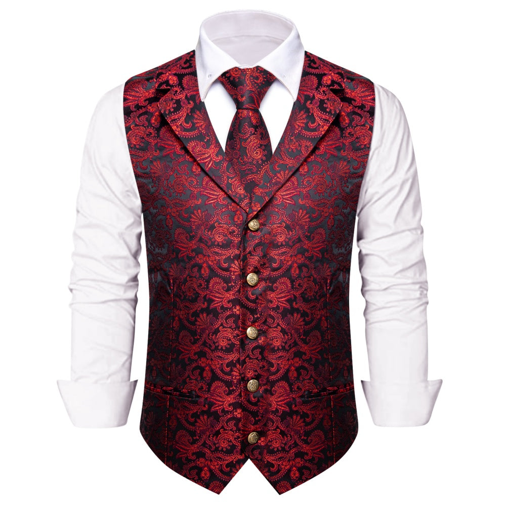 GentCrest Black Paisley Vest Set - Image 3