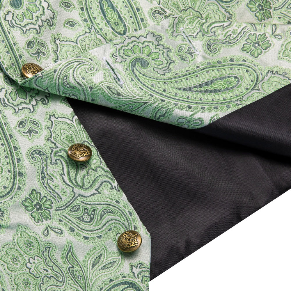 GentCrest Green Paisley Vest Set - Image 5