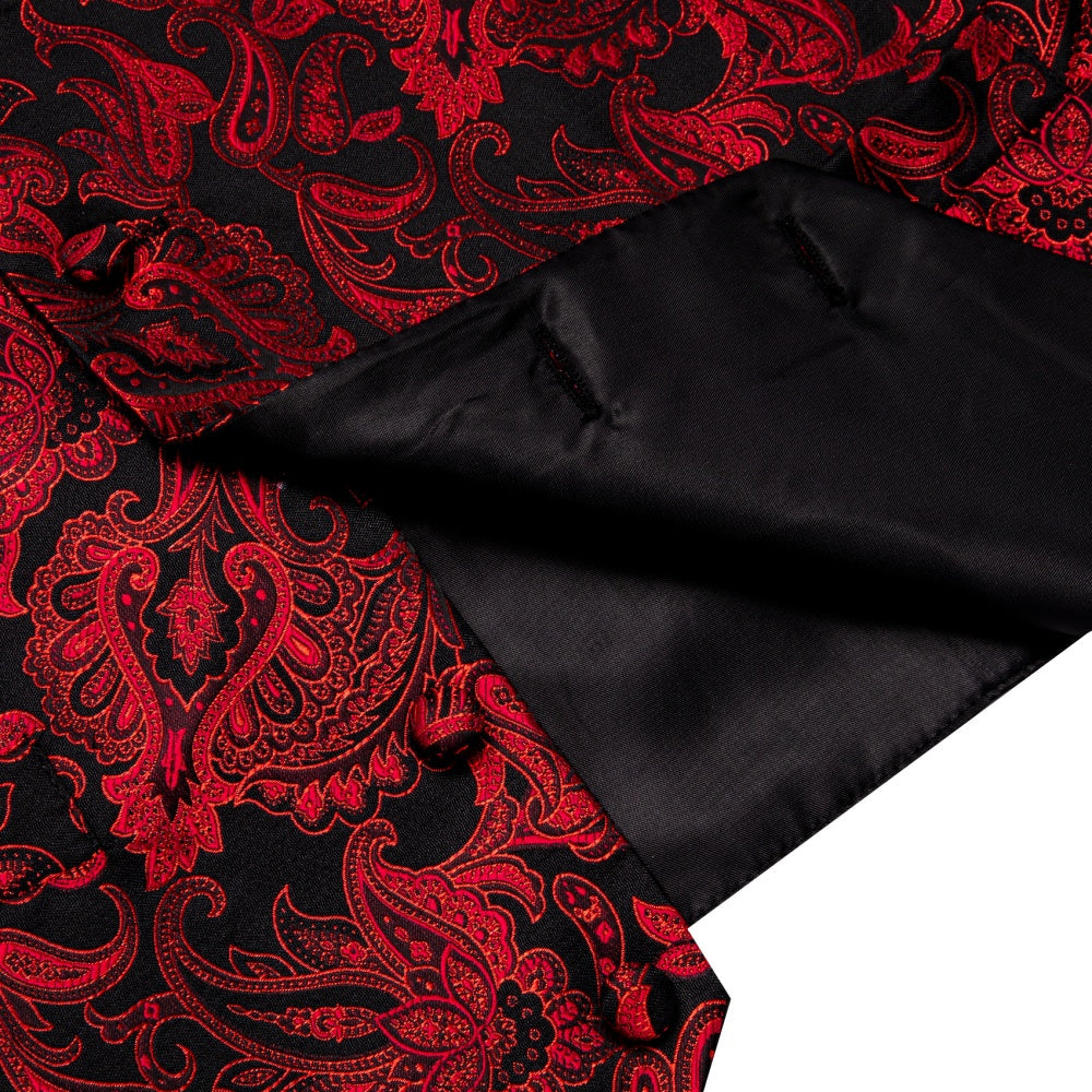 GentCrest Red Paisley Vest Set - Image 5