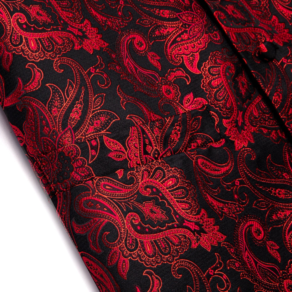 GentCrest Red Paisley Vest Set - Image 4