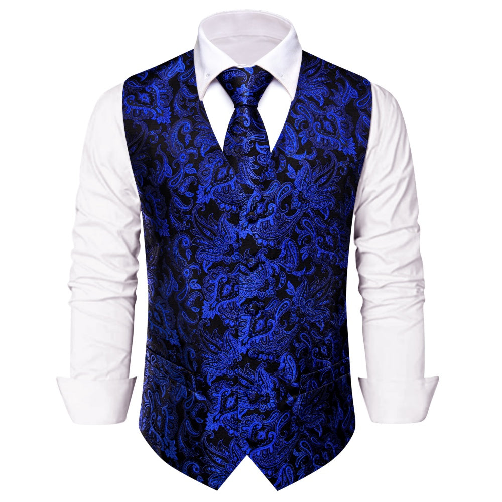 GentCrest Black Paisley Vest Set - Image 2