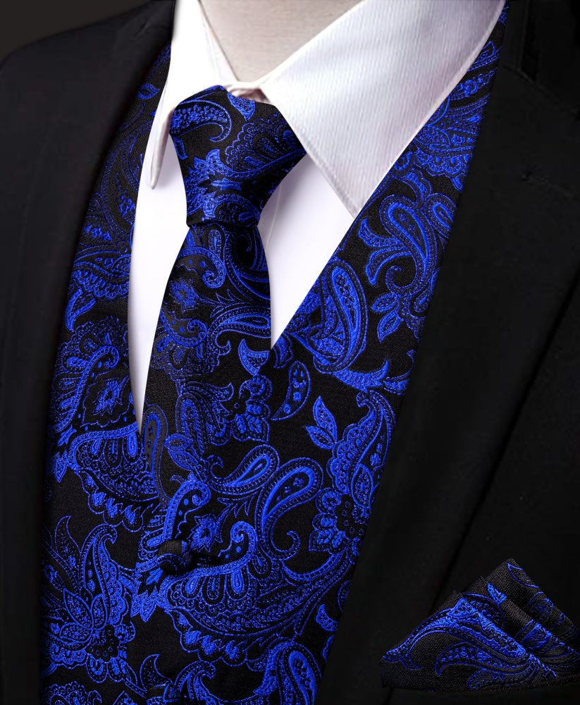 GentCrest Black Paisley Vest Set - Image 3