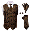 GentCrest Brown Paisley Vest Set - Image 1