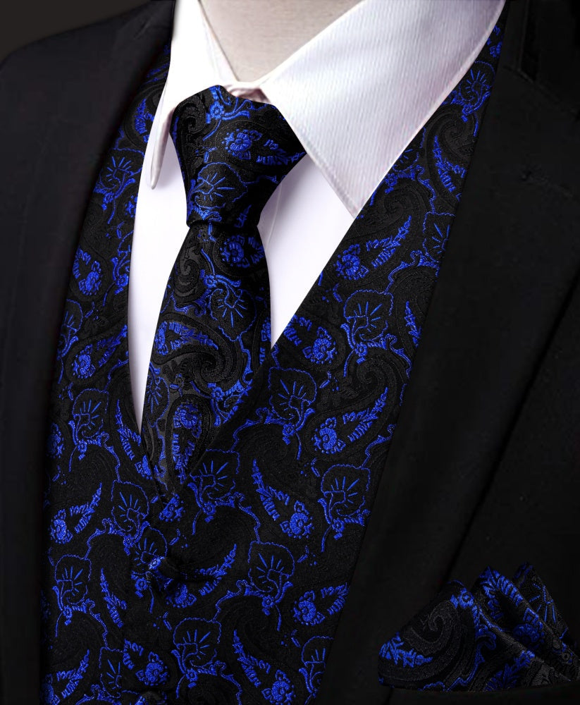 GentCrest Black Paisley Vest Set - Image 3
