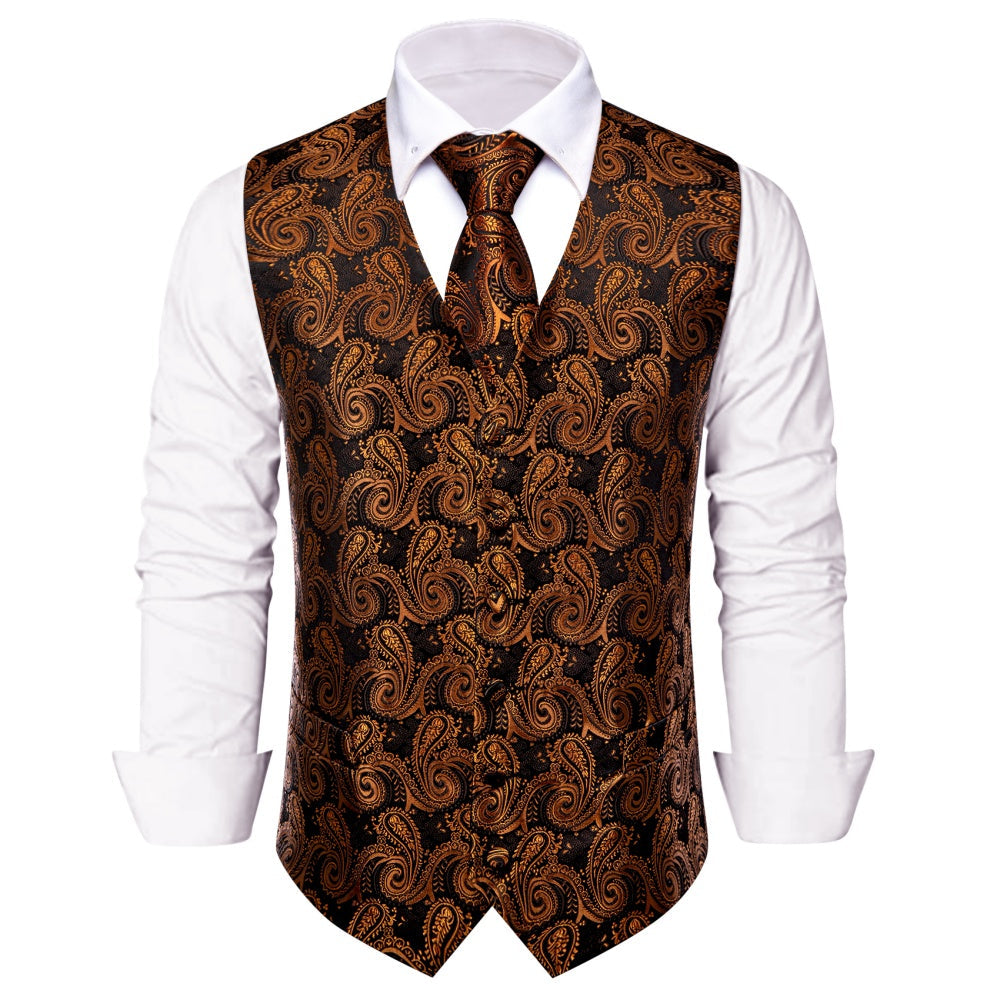 GentCrest Black Paisley Vest Set - Image 2