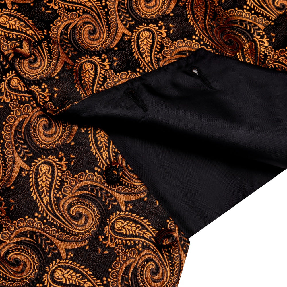 GentCrest Black Paisley Vest Set - Image 5