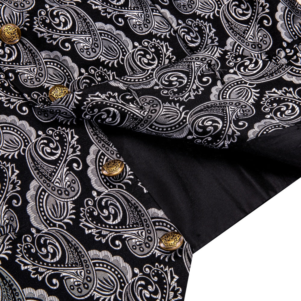 GentCrest Black Paisley Vest Set - Image 5