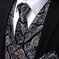 GentCrest Black Paisley Vest Set - Image 1