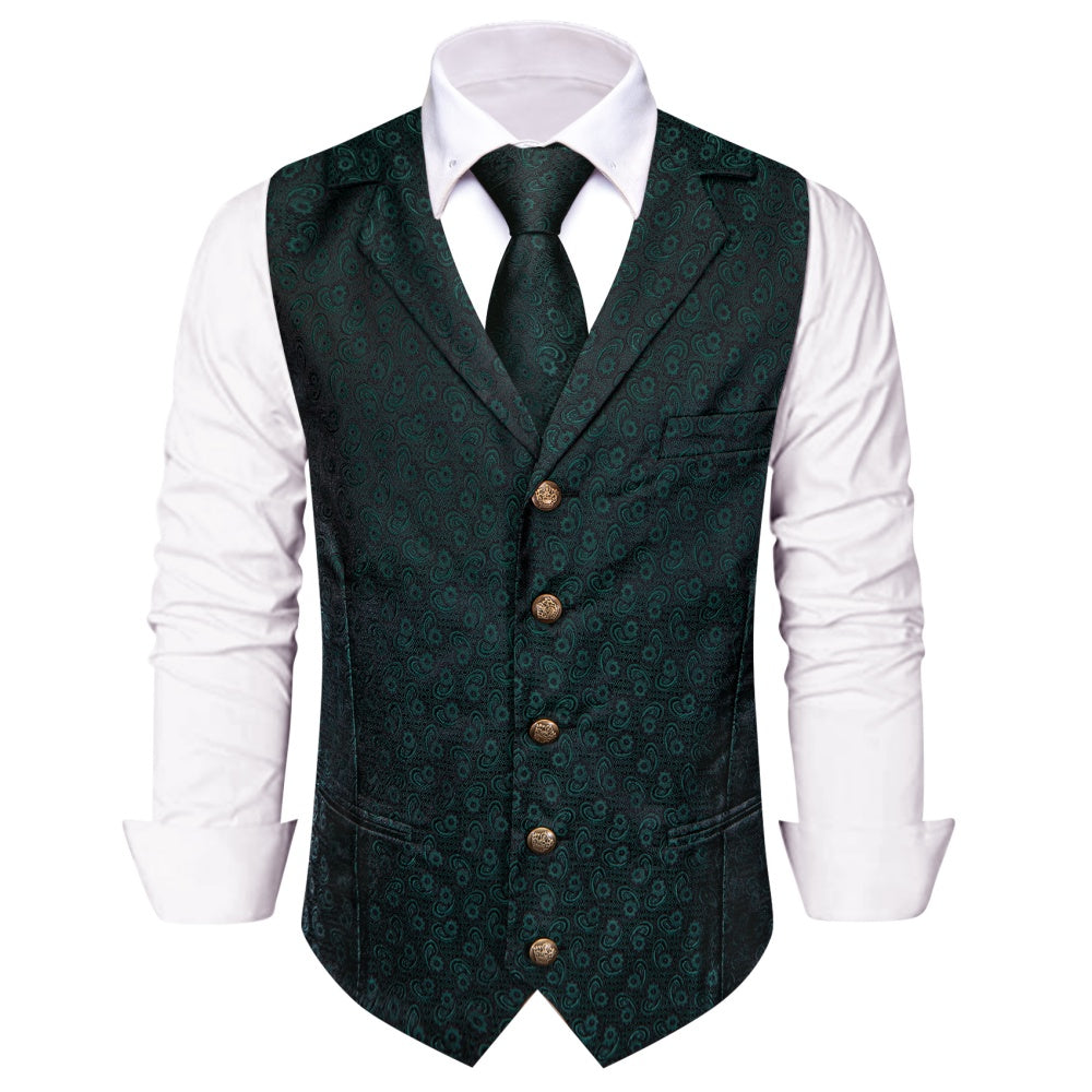 GentCrest Green Paisley Vest Set - Image 2