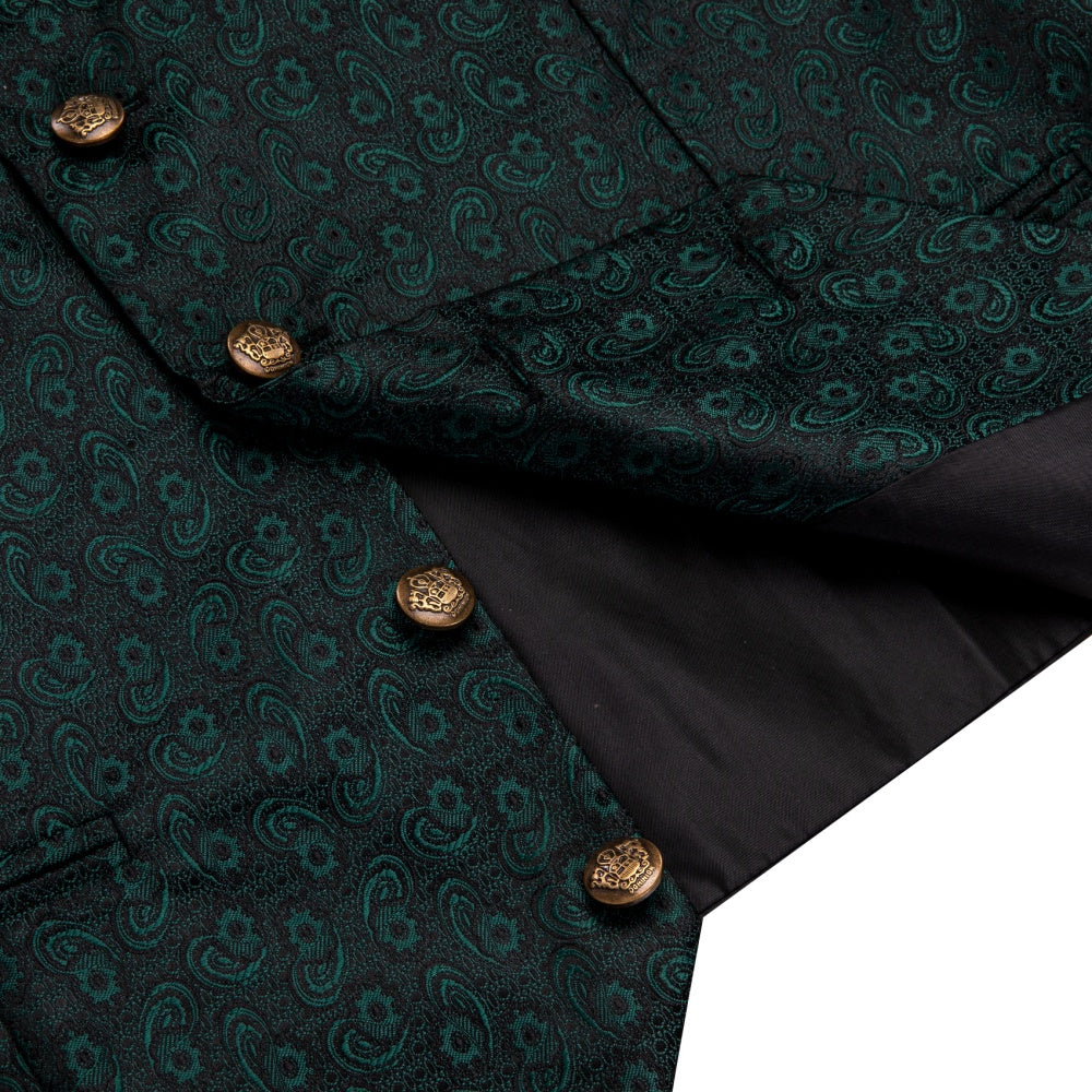 GentCrest Green Paisley Vest Set - Image 5