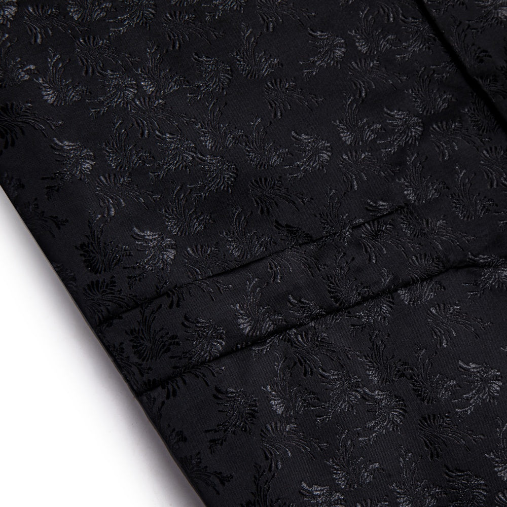 GentCrest Black Floral Vest Set - Image 3