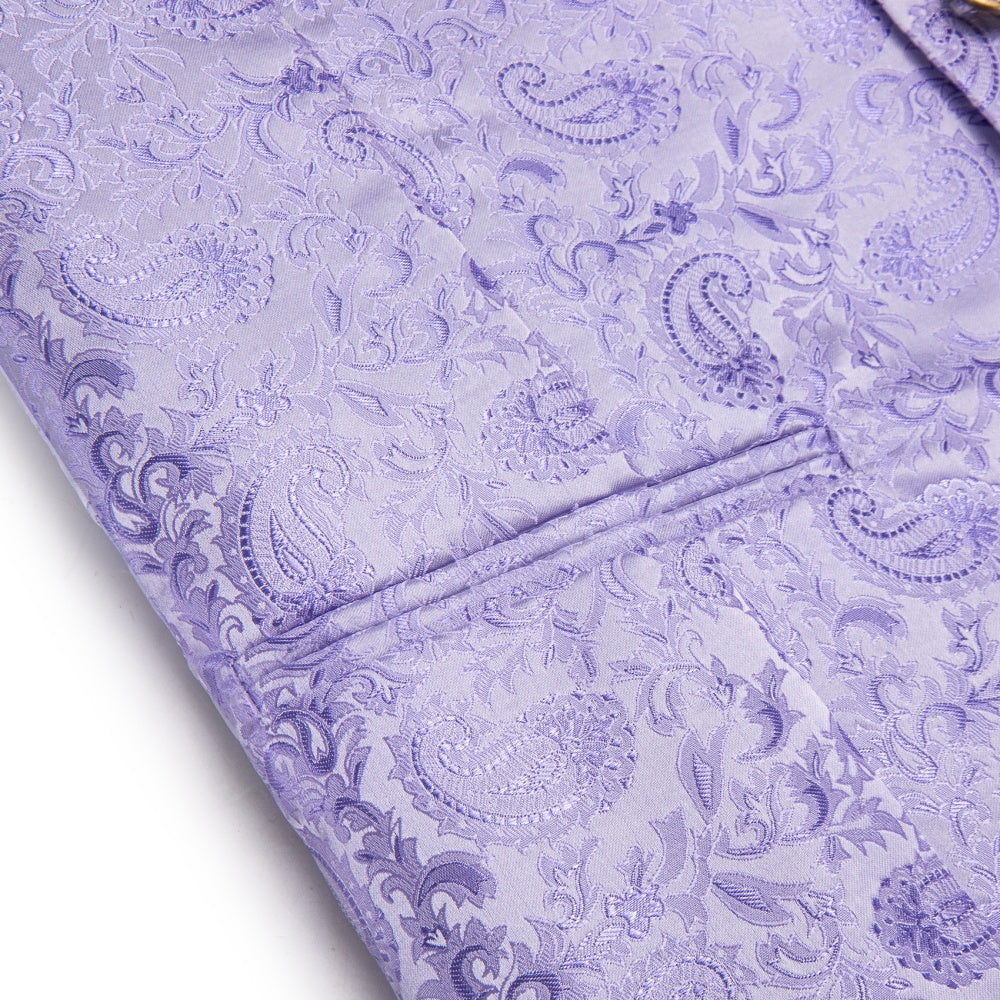 GentCrest Purple Paisley Vest Set - Image 3