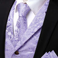 GentCrest Purple Paisley Vest Set - Image 1