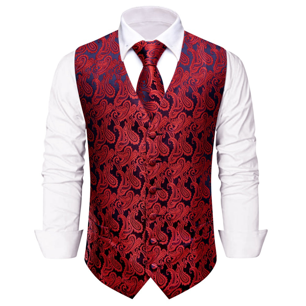 GentCrest Black Paisley Vest Set - Image 2
