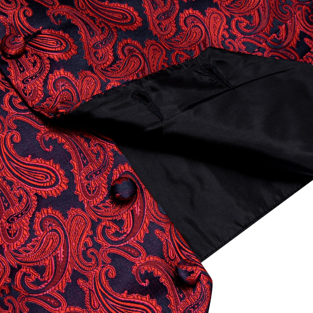 GentCrest Black Paisley Vest Set - Image 4