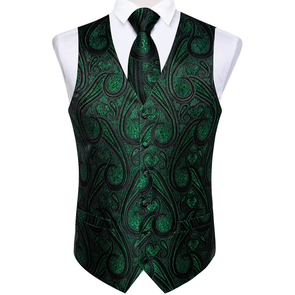 GentCrest Black Paisley Vest Set - Image 3