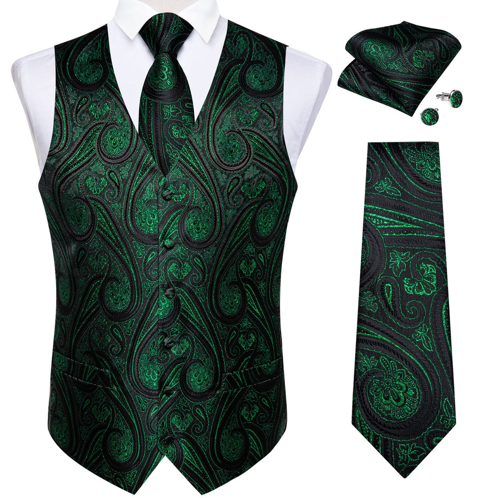 GentCrest Black Paisley Vest Set - Image 2