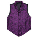 Purple and Black Paisley Vest Set - GentCrest - View 2
