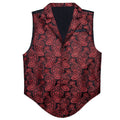 Red and Black Paisley Vest Set - GentCrest
