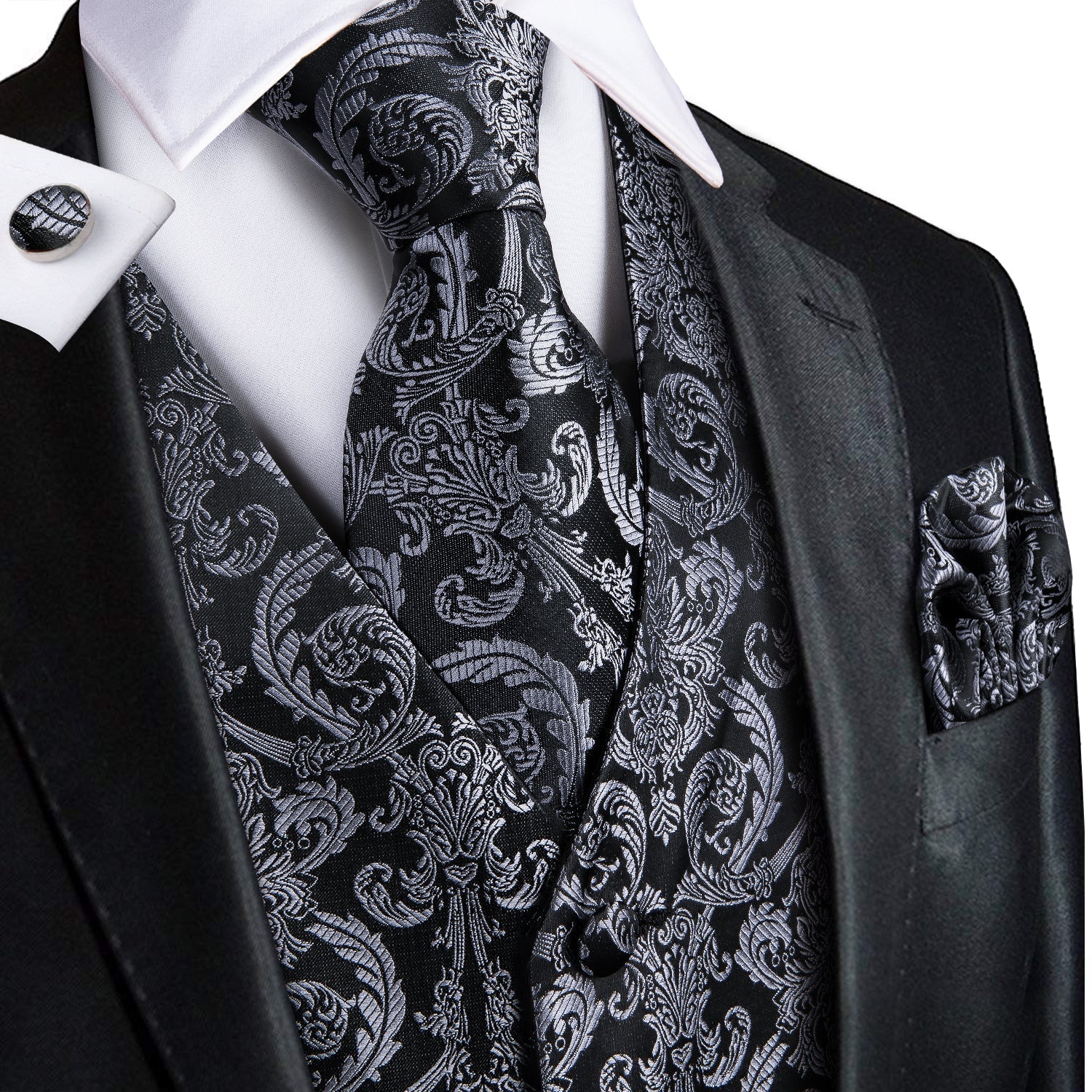 Floral Influence Vest Set - GentCrest