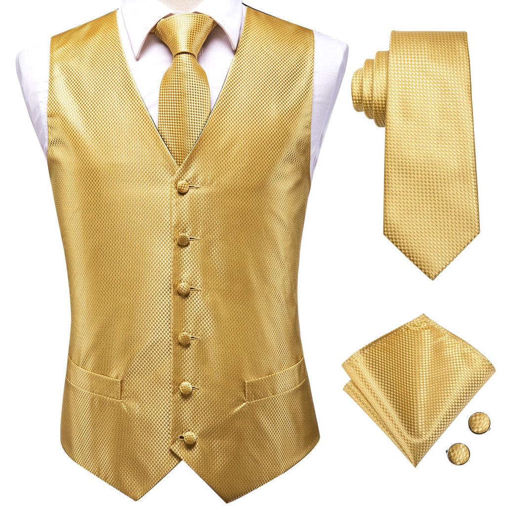Champagne Snake Skin Vest Set - GentCrest - View 3