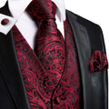 Red Wine Vest Set - GentCrest