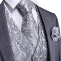 GentCrest Silver Paisley Vest Set - Image 1