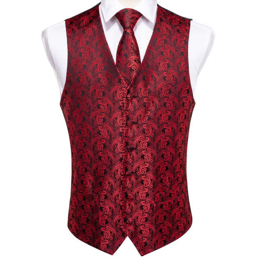 GentCrest Black Paisley Vest Set - Image 2