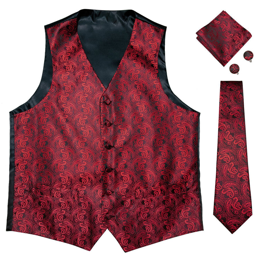 GentCrest Black Paisley Vest Set - Image 5