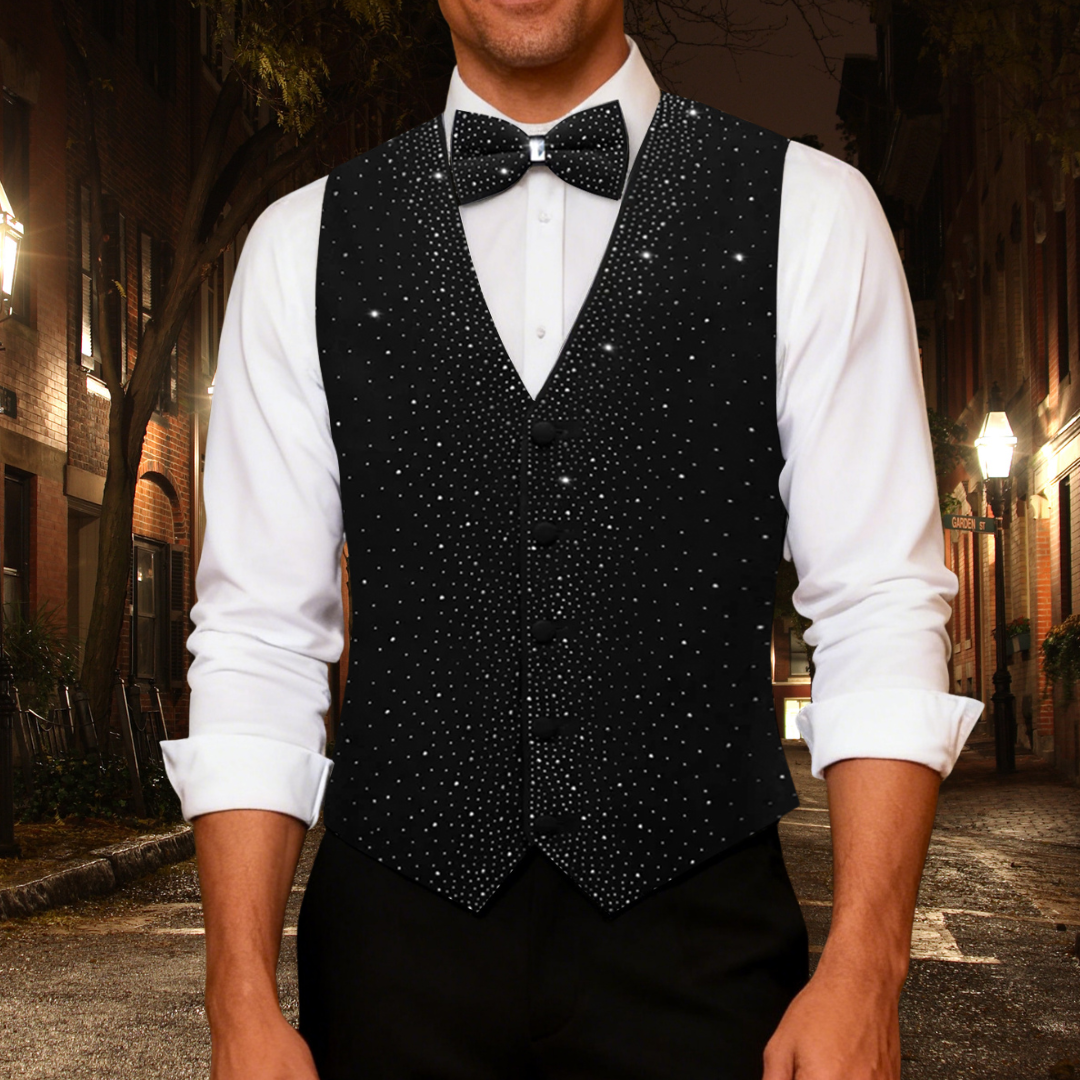 GentCrest Black Solid Vest Set - Image 2
