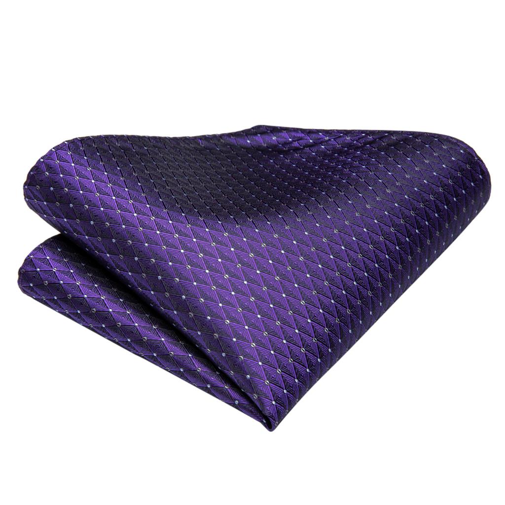 Black Silk Bow Tie Set with Pocket Square & Cufflinks - GentCrest - View 2