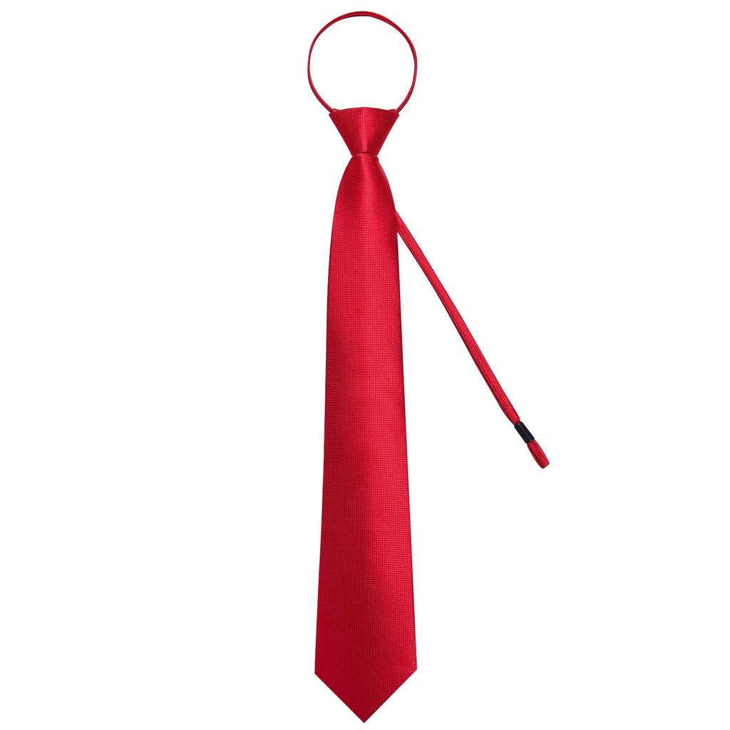 GentCrest Red Textured Tie Hanky Cufflinks Set - Image 4