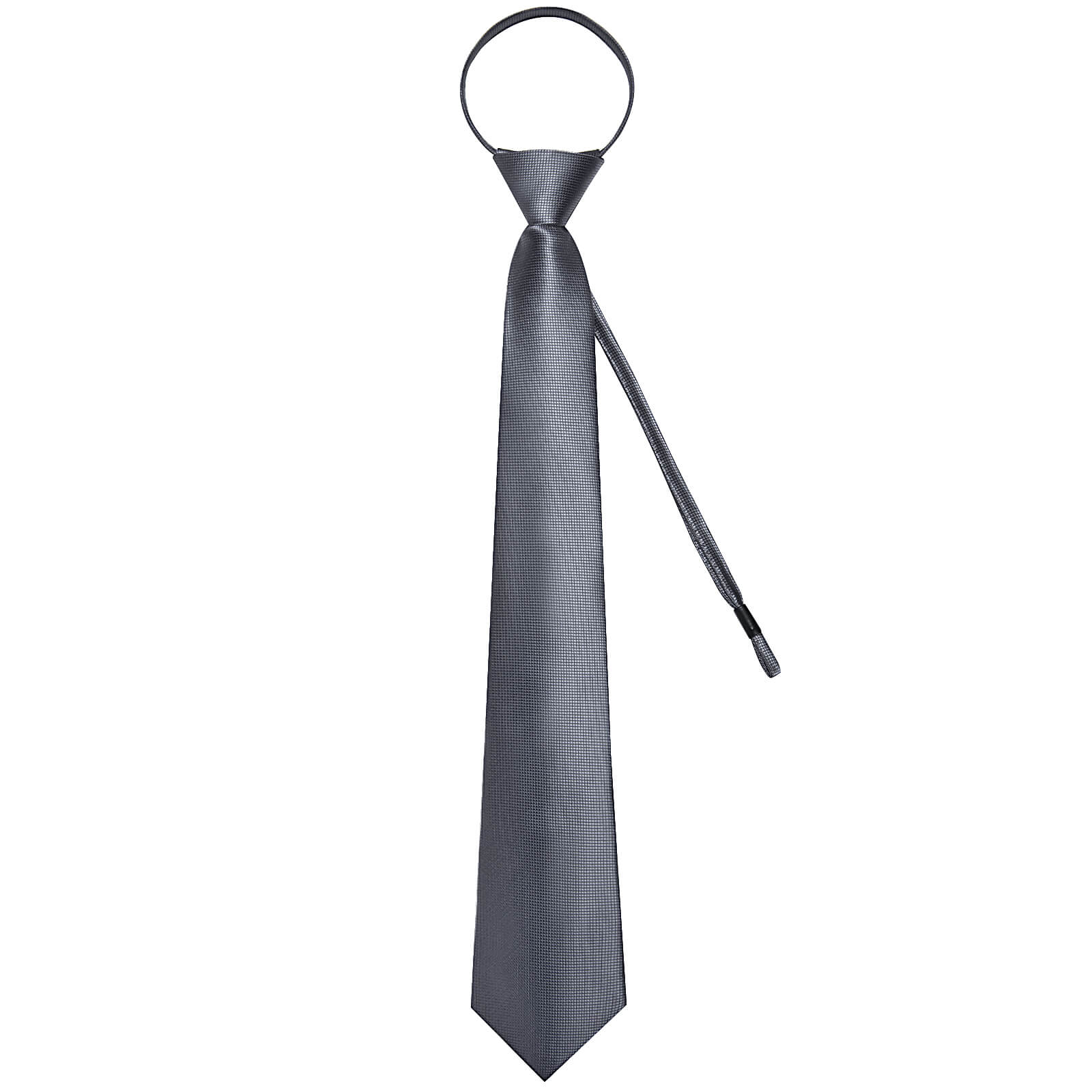 GentCrest Grey Plaid Tie Hanky Cufflinks Set - Image 4