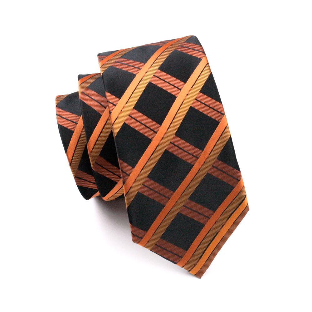 GentCrest Black Plaid Tie Hanky Cufflinks Set - Image 5