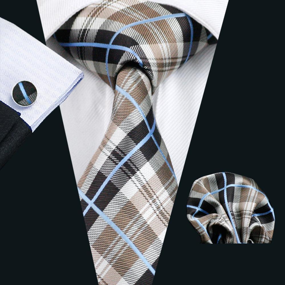 GentCrest Black Plaid Tie Sets - Image 1