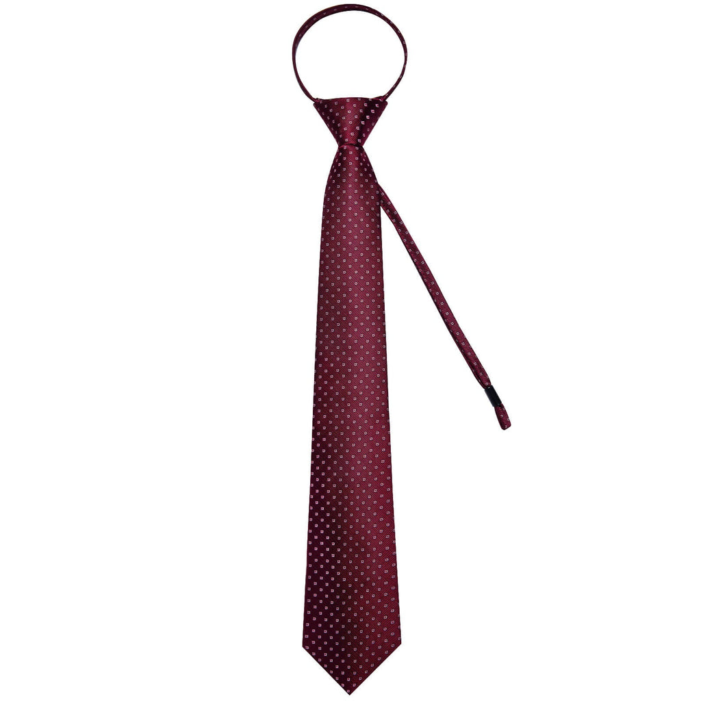 GentCrest Red Plaid Tie Hanky Cufflinks Set - Image 4