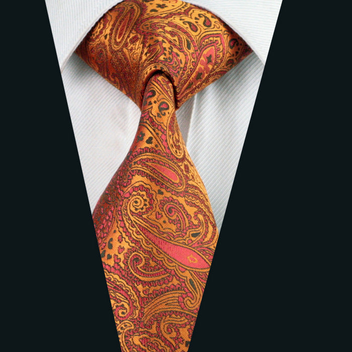 GentCrest Gold Paisley Tie Hanky Cufflinks Set - Image 2
